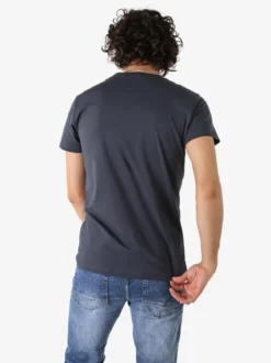 Belman T-shirt da uomo in cotone con stampa orsacchiotto - grigio scuro