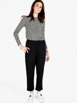 Be Mine T-shirt donna rigata a maniche lunghe