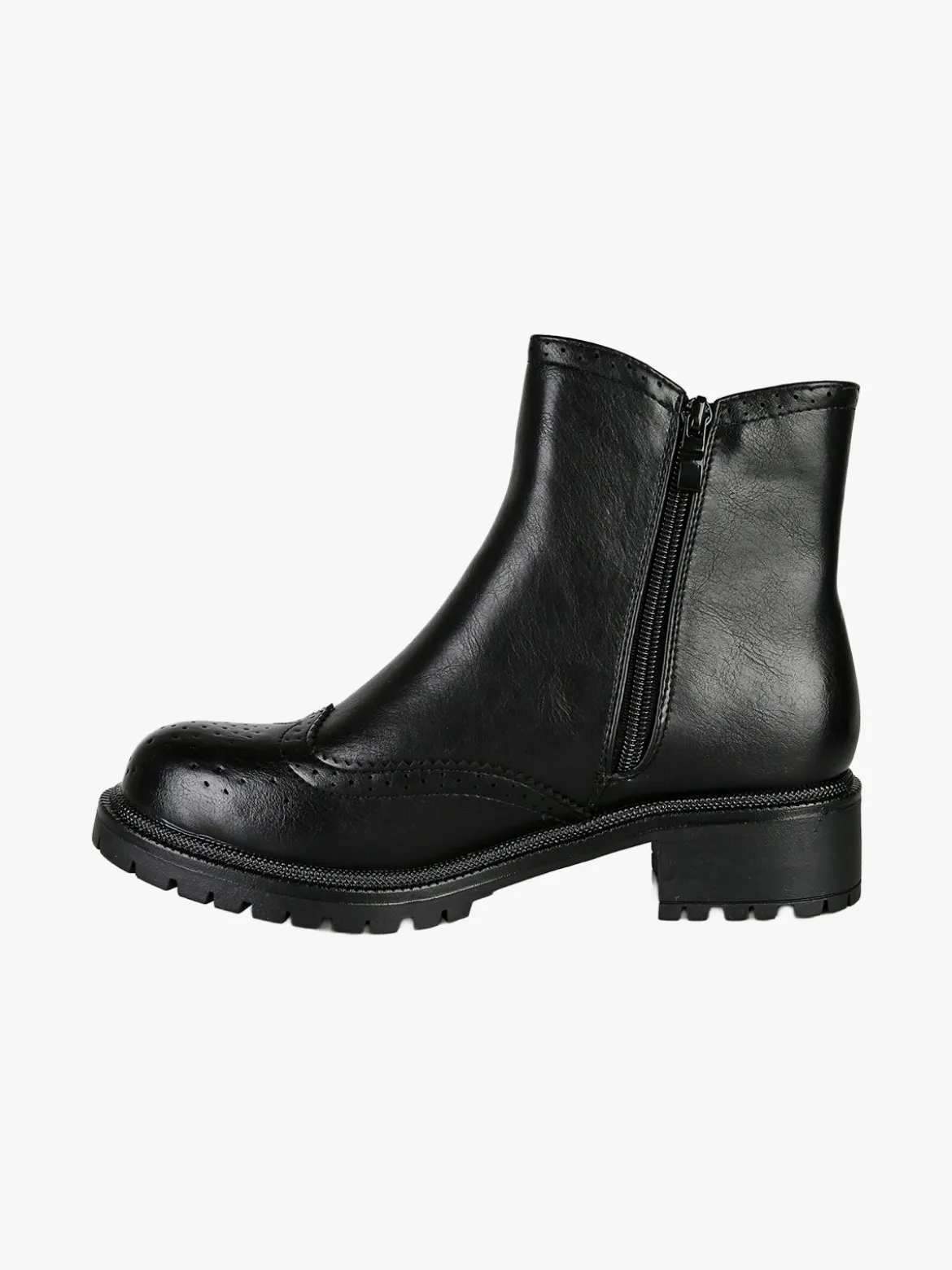 Besty Stivaletti chelsea donna con zip - nero