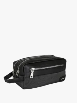 Biagiotti Uomo Beauty case da viaggio da uomo in tessuto e ecopelle - nero
