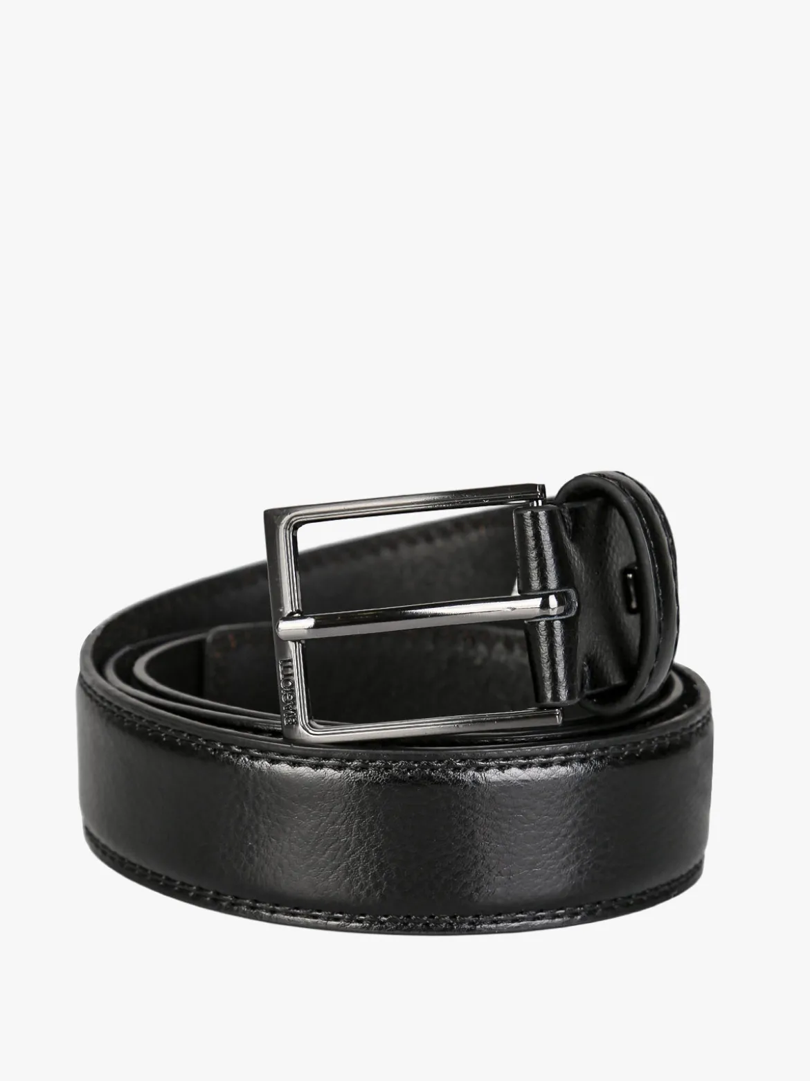 Biagiotti Uomo Cintura da uomo con fodera in pelle - nero