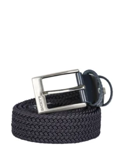 Biagiotti Uomo Cintura da uomo elasticizzata in corda - blu scuro