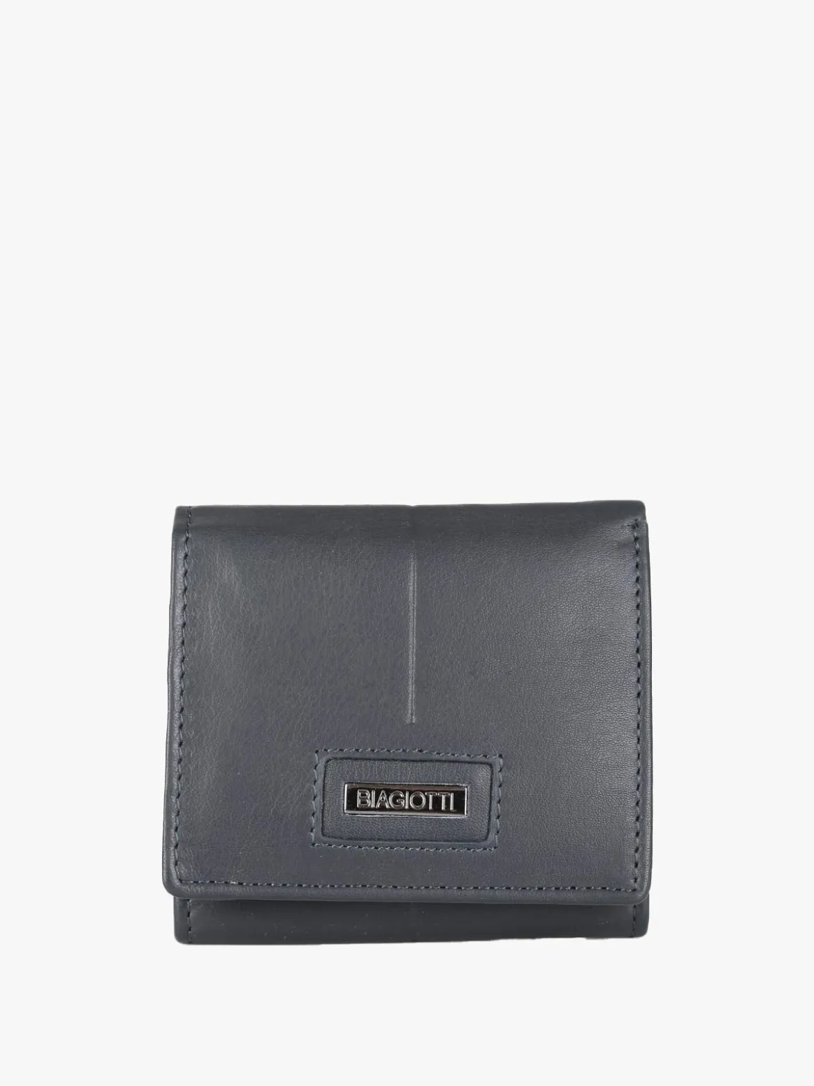 Biagiotti Uomo Mini portafoglio in pelle da uomo - blu scuro