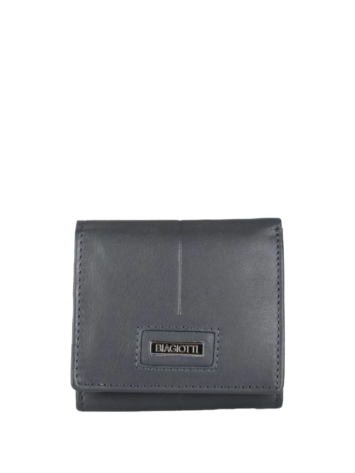 Biagiotti Uomo Mini portafoglio in pelle da uomo - blu scuro