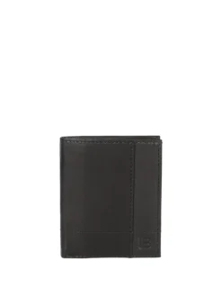 Biagiotti Uomo Mini portafoglio verticale in pelle da uomo - nero