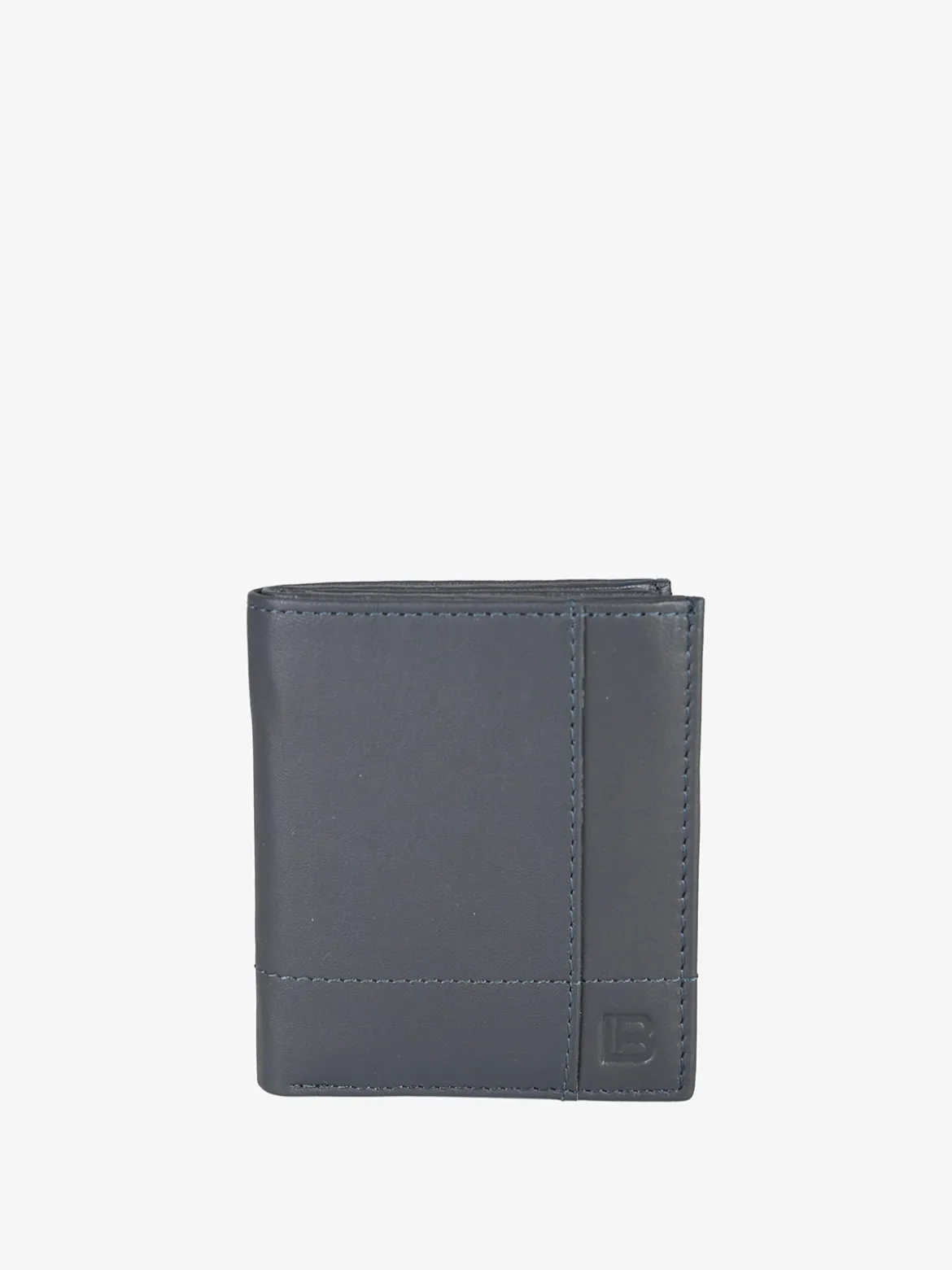 Biagiotti Uomo Mini portafoglio verticale in pelle da uomo - blu scuro