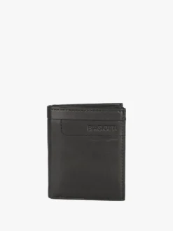 Biagiotti Uomo Mini portafoglio verticale in pelle da uomo - nero