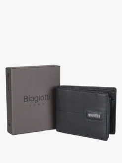 Biagiotti Uomo Portafoglio in pelle da uomo - blu scuro