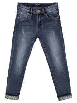 Bimbo Style Jeans con risvolto