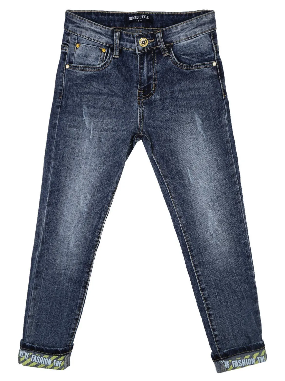 Bimbo Style Jeans con risvolto