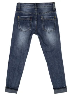 Bimbo Style Jeans con risvolto