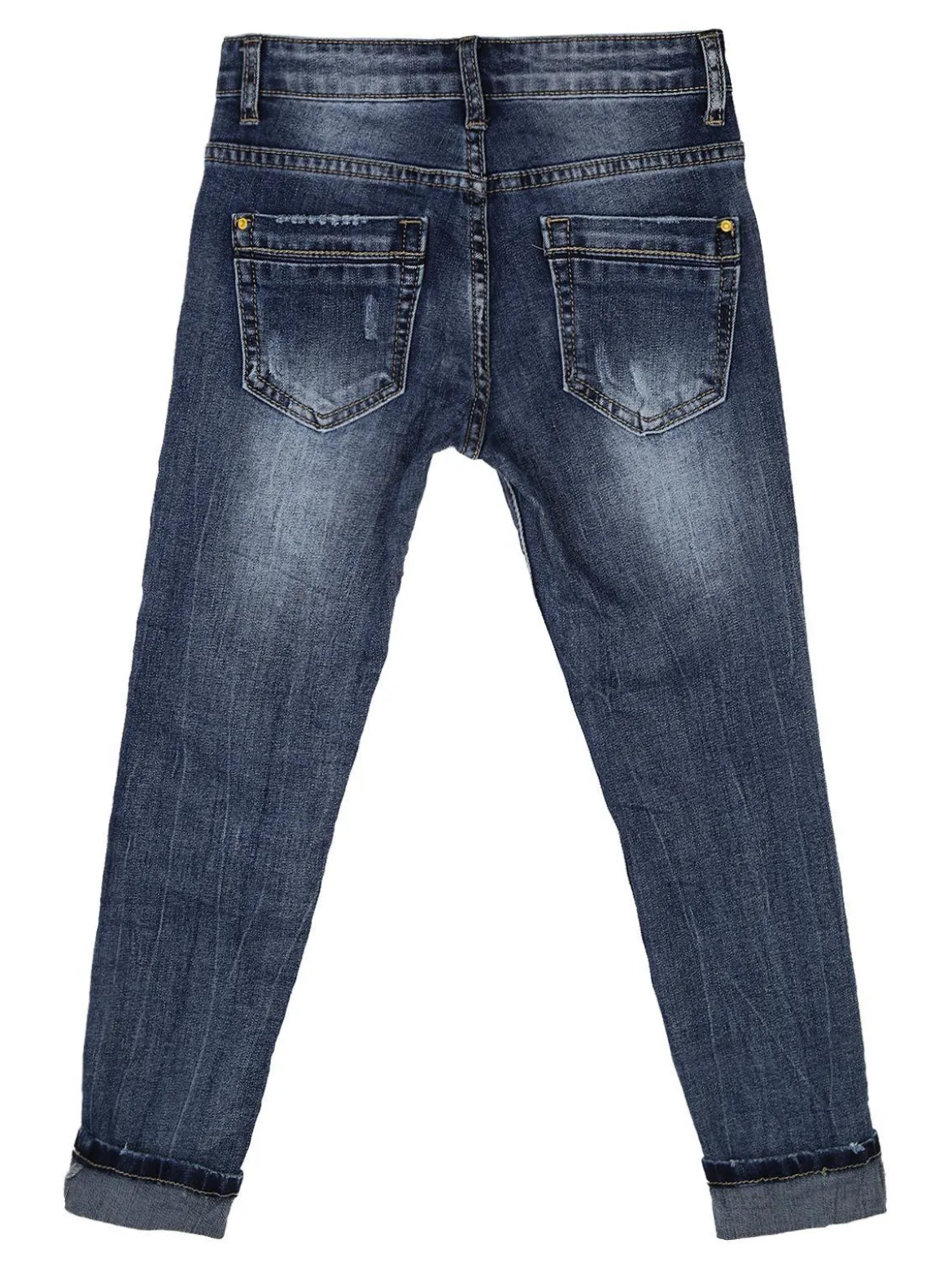 Bimbo Style Jeans con risvolto