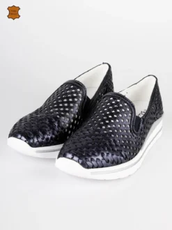 Bluerose Sneakers donna slip on in pelle