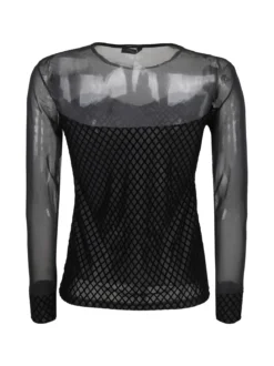 Bluoltremare Maglia in tulle e velluto