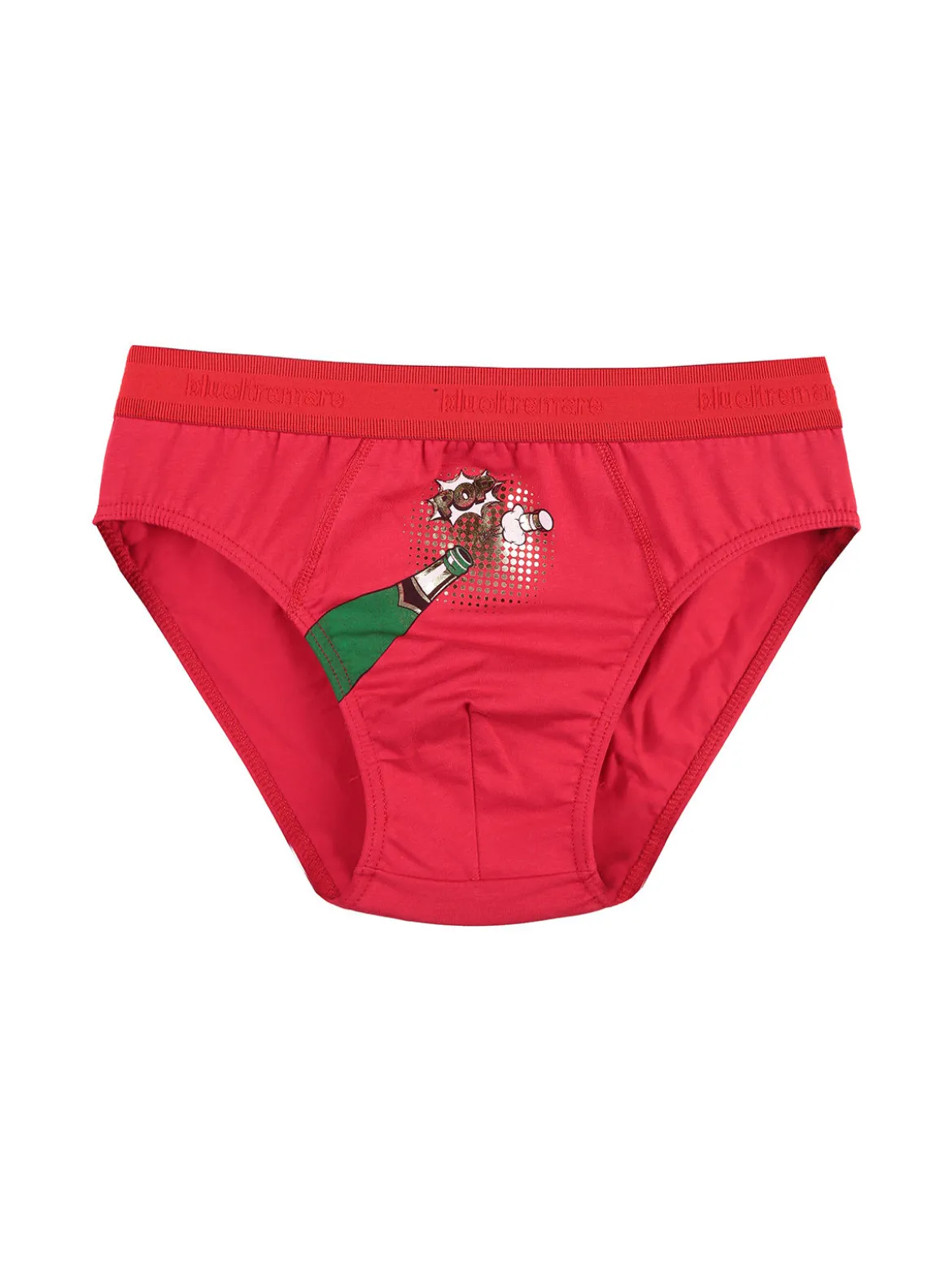Bluoltremare Slip da uomo per capodanno con stampa