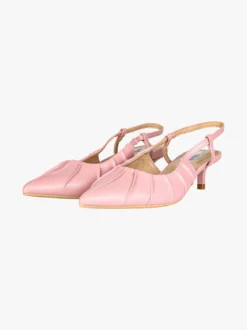 Bottega22 Slingback donna a punta con tacco a rocchetto - rosa