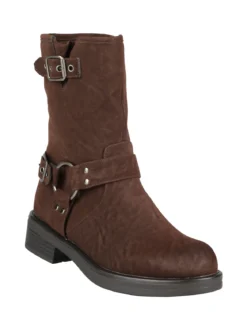Bottega22 Stivaletti biker scamosciati da donna
