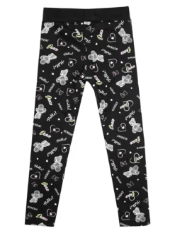 Bouny Baby Leggings da bambina con stampe - rosa