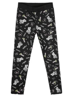 Bouny Baby Leggings da bambina con stampe - rosa