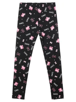 Bouny Baby Leggings in cotone da bambina con stampe