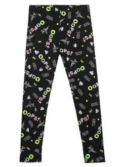 Bouny Baby Leggings in cotone da bambina con stampe