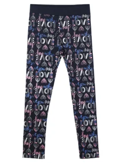 Bouny Baby Leggings stampati da bambina con fascia elastica