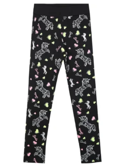 Bouny Baby Leggings stampati da bambina con fascia elastica