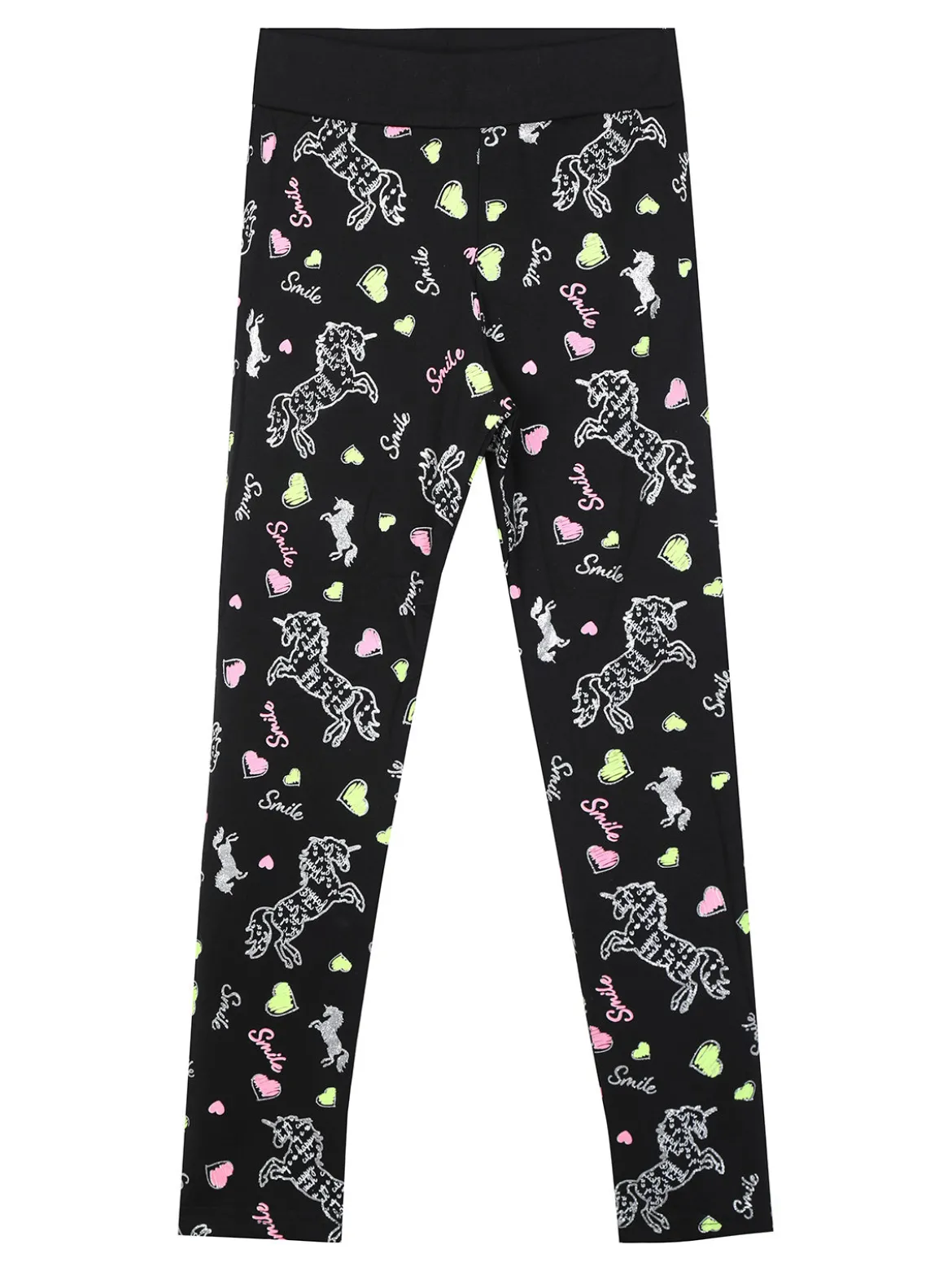 Bouny Baby Leggings stampati da bambina con fascia elastica