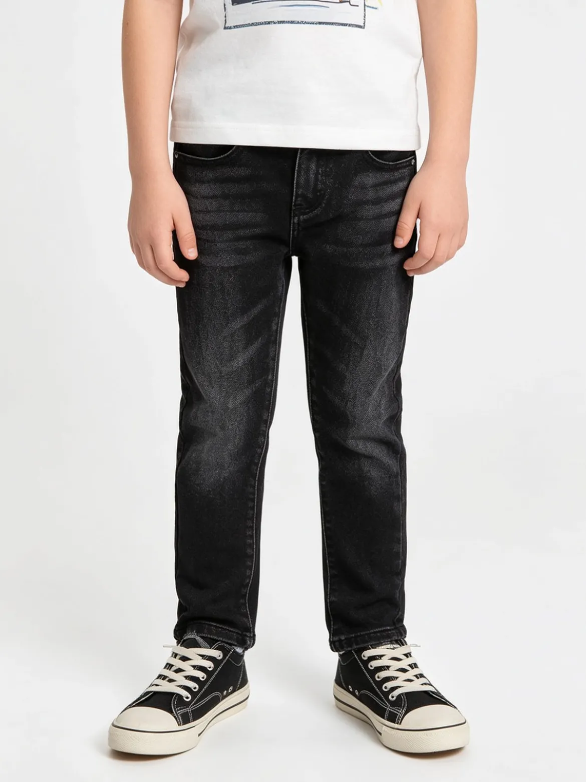 Boy & Studio Jeans da bambino slim fit - nero