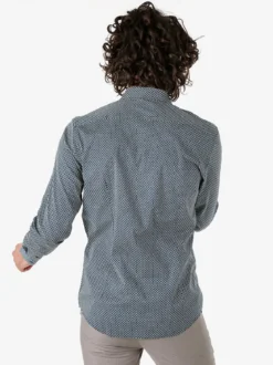 Bread & Buttons Camicia da uomo in cotone a maniche lunghe - multicolore