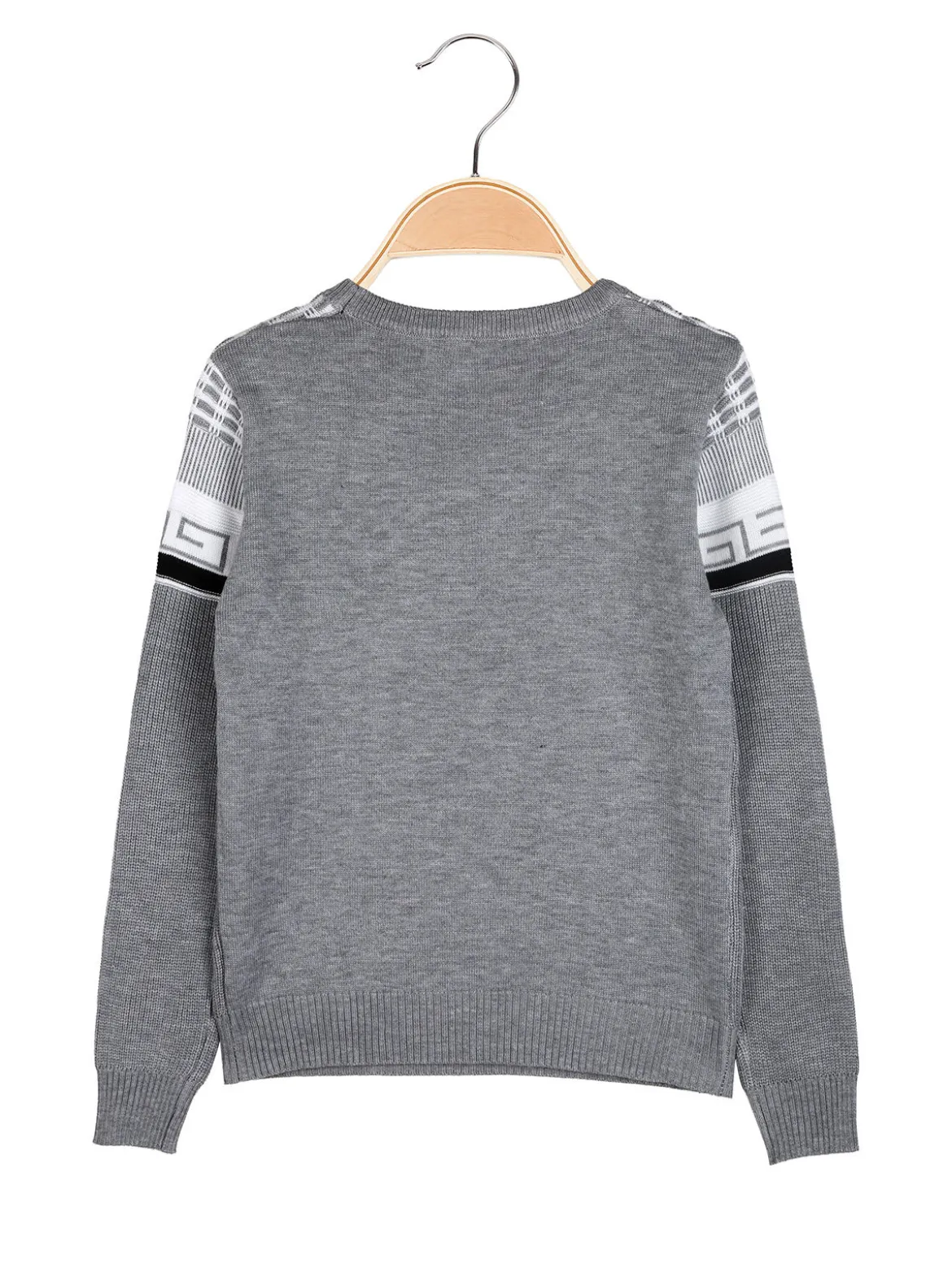 Brum Beby Pullover girocollo da bambino in maglia - grigio chiaro