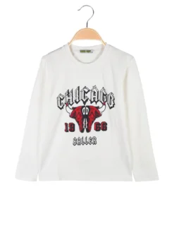 Brum Beby T-shirt da bambino a maniche lunghe con stampa