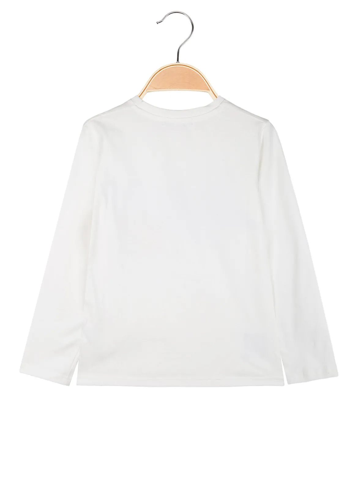 Brum Beby T-shirt maniche lunghe da bambino con stampa - bianco