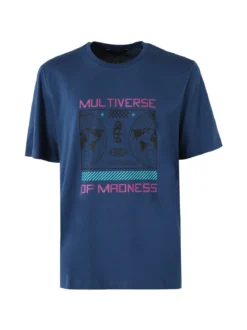 Buoncostume T-shirt girocollo da uomo in cotone con stampa - avion