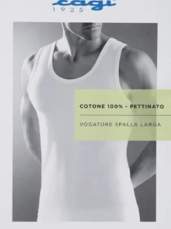 Cagi Canotta intima da uomo girocollo in cotone