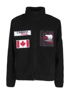 Canada Trail Felpa da uomo in sherpa con zip