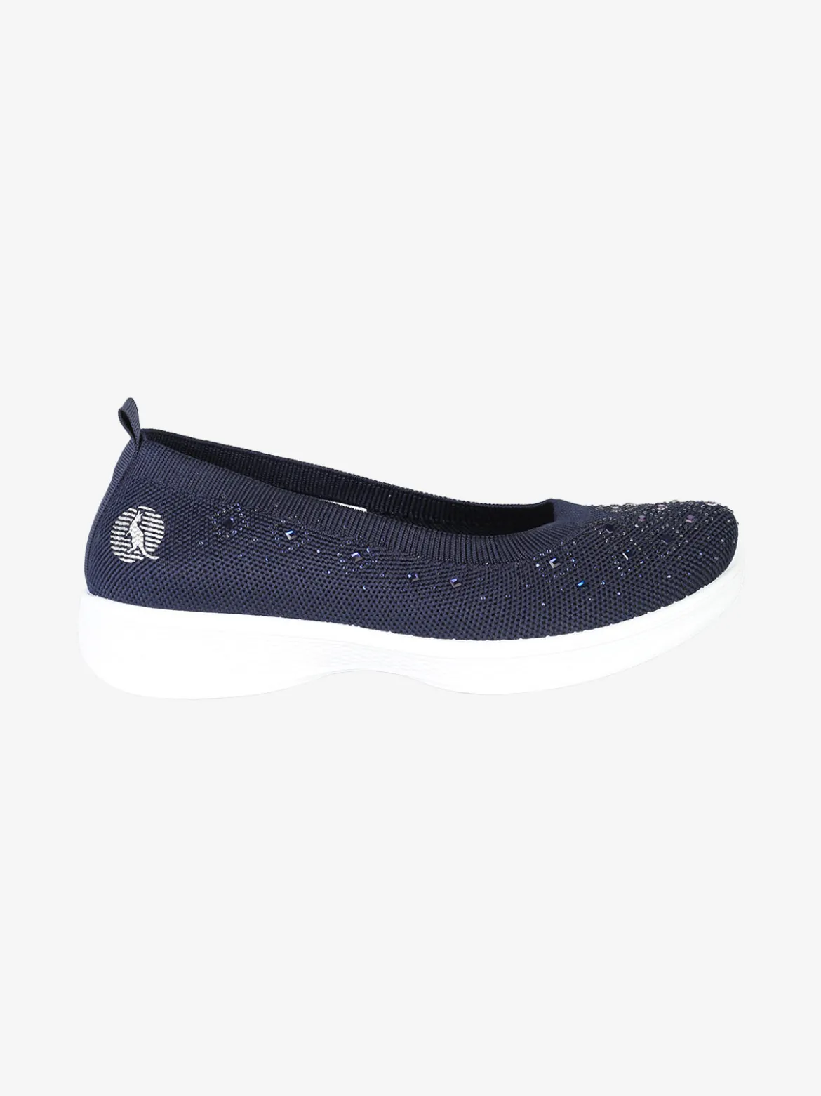 Canguro Ballerine donna sportive in maglia con strass