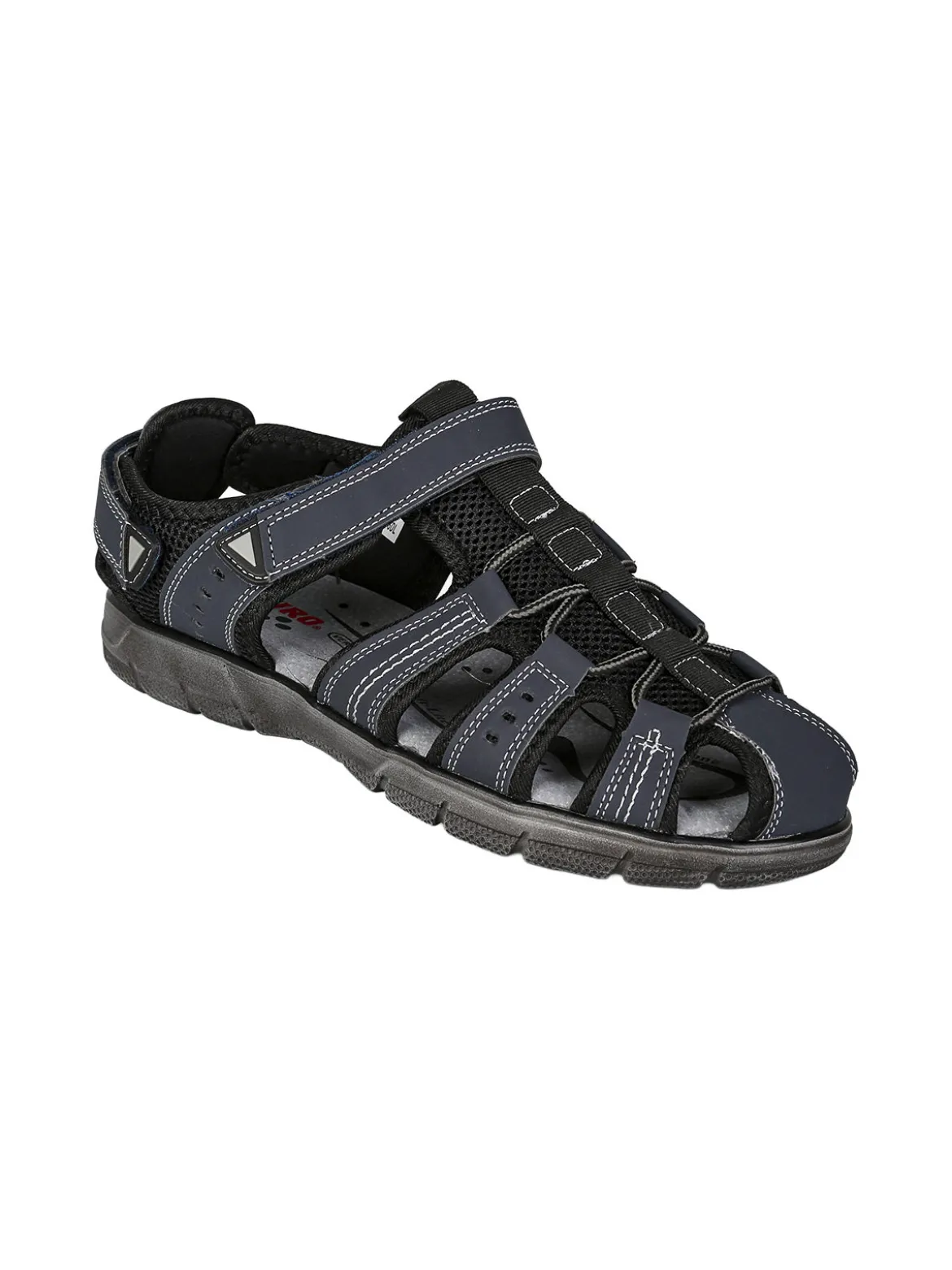 Canguro Sandali chiusi da uomo con cinturini a strappo - blu scuro