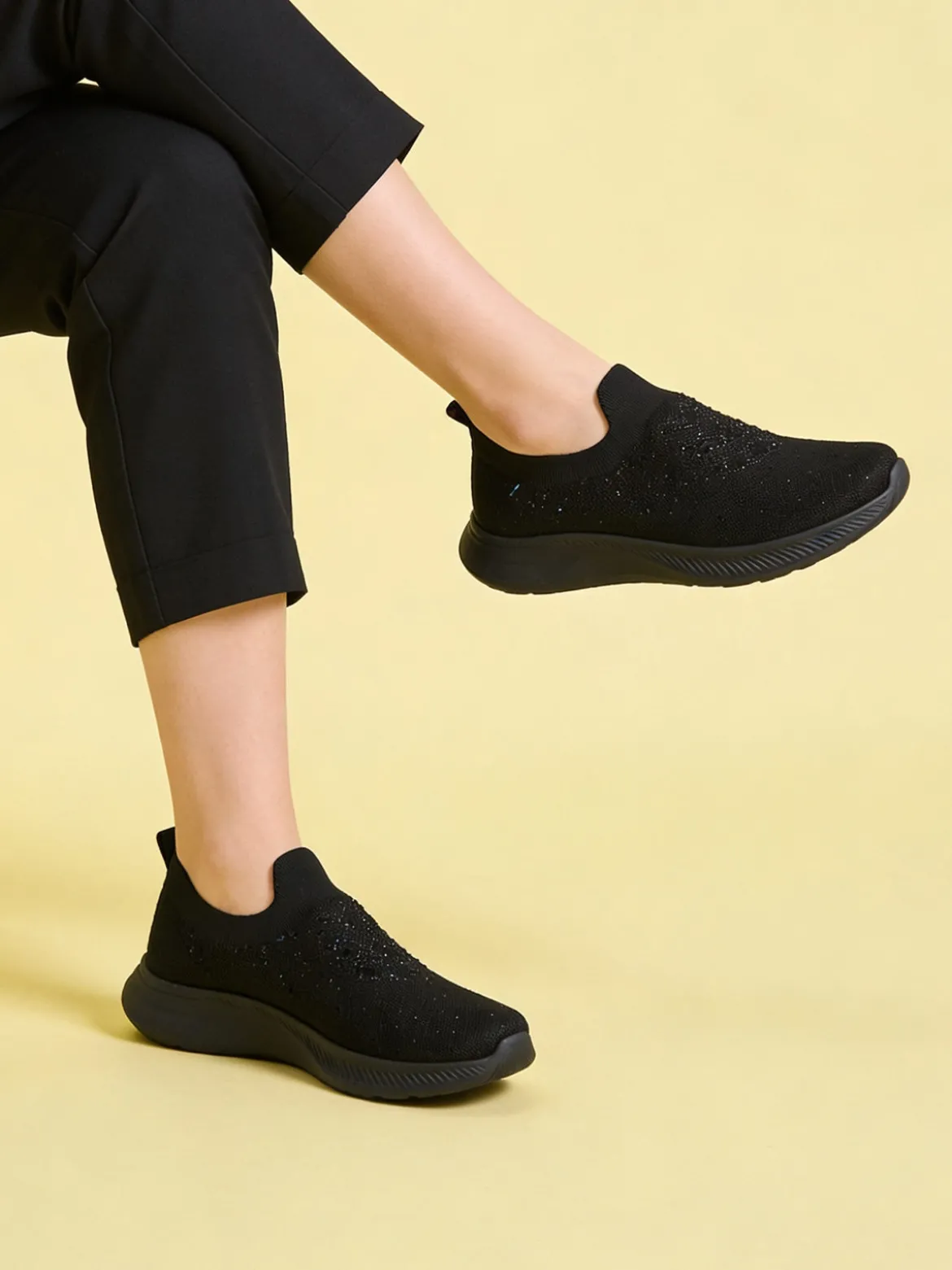 Canguro Scarpe slip on da donna con strass