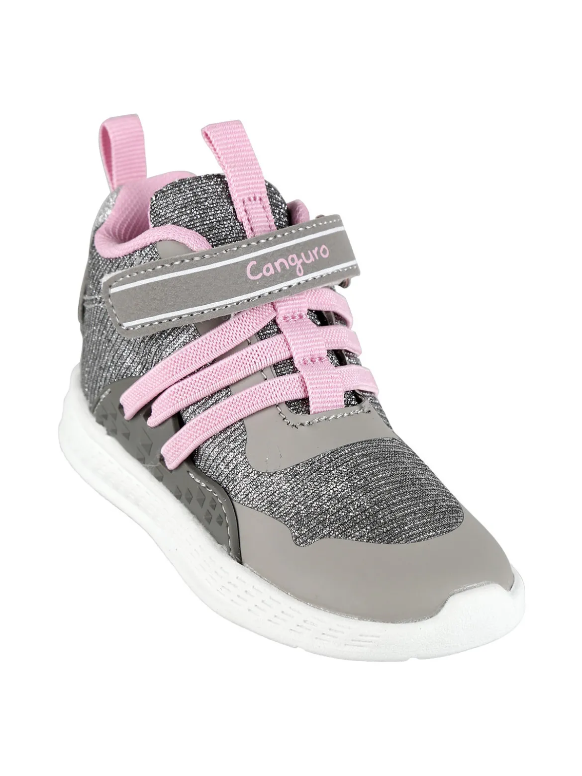 Canguro Sneakers alte glitter con strappo