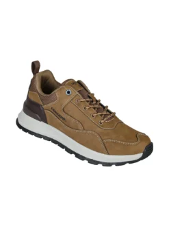 Canguro Sneakers da uomo stringate in ecopelle - marrone
