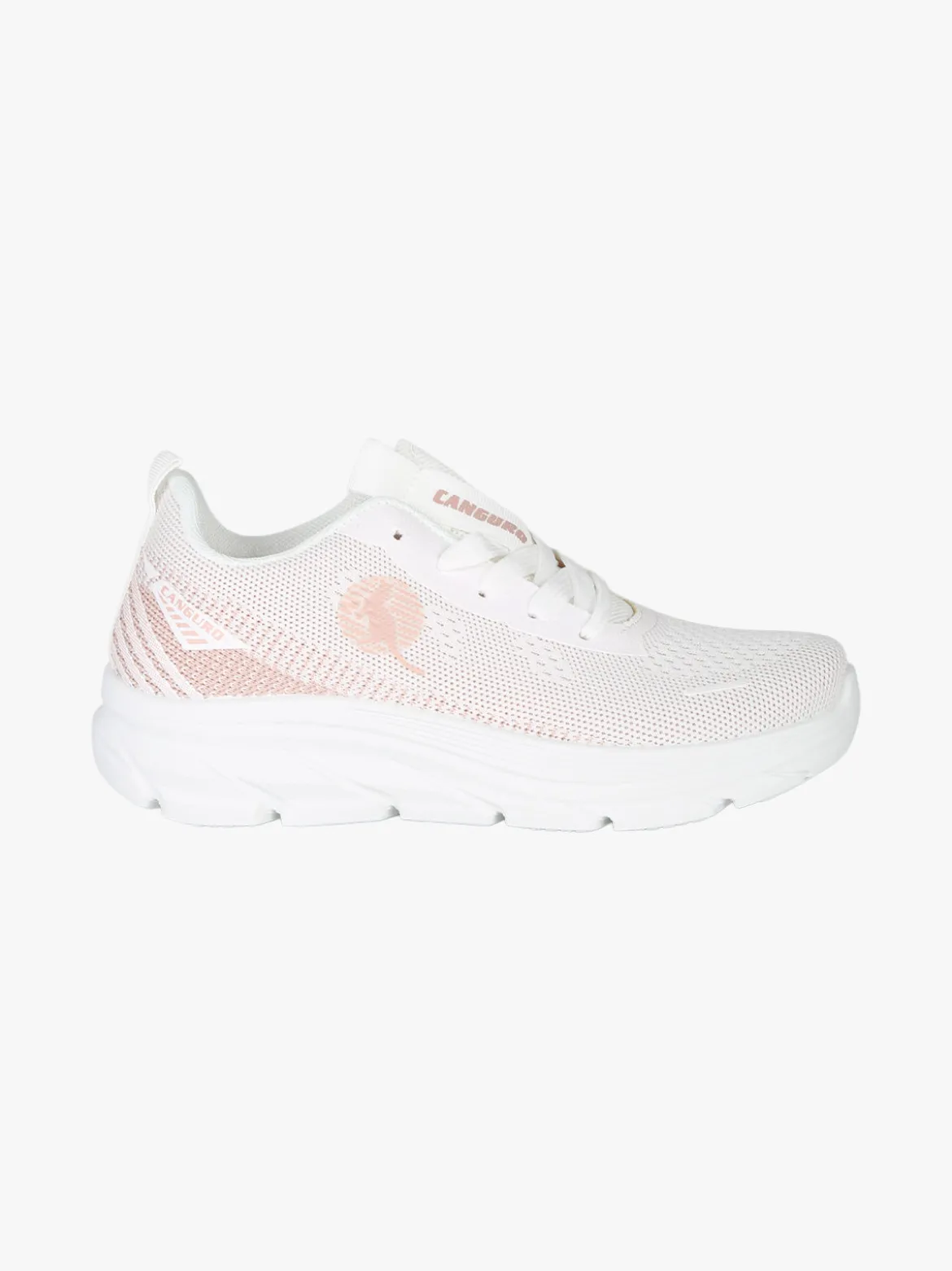 Canguro Sneakers donna sportive in maglia - bianco