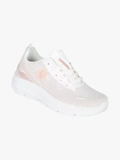 Canguro Sneakers donna sportive in maglia - bianco