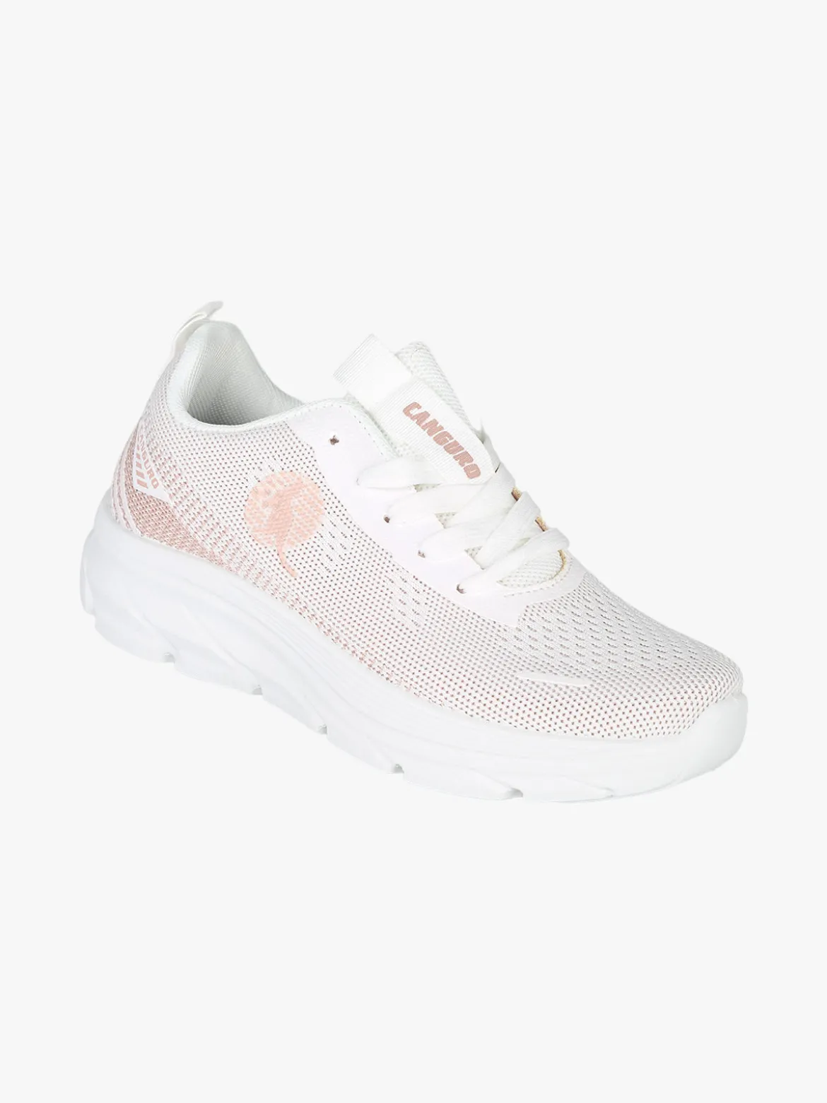 Canguro Sneakers donna sportive in maglia - bianco