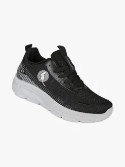 Canguro Sneakers donna sportive in maglia - nero