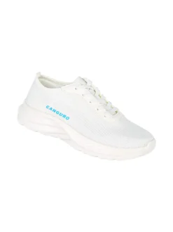Canguro Sneakers sportive da donna in tessuto - bianco