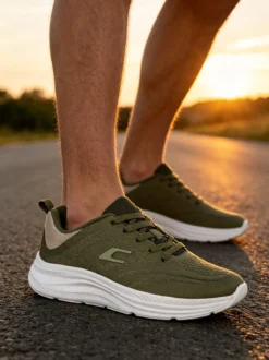 Canguro Sneakers sportive da uomo in tessuto - militare