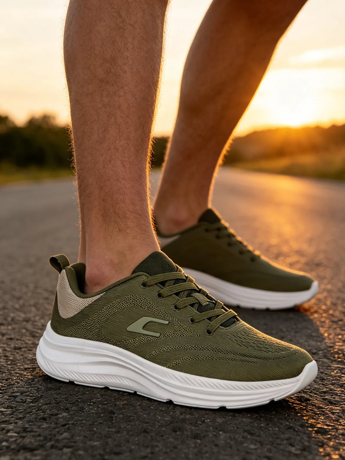 Canguro Sneakers sportive da uomo in tessuto - militare