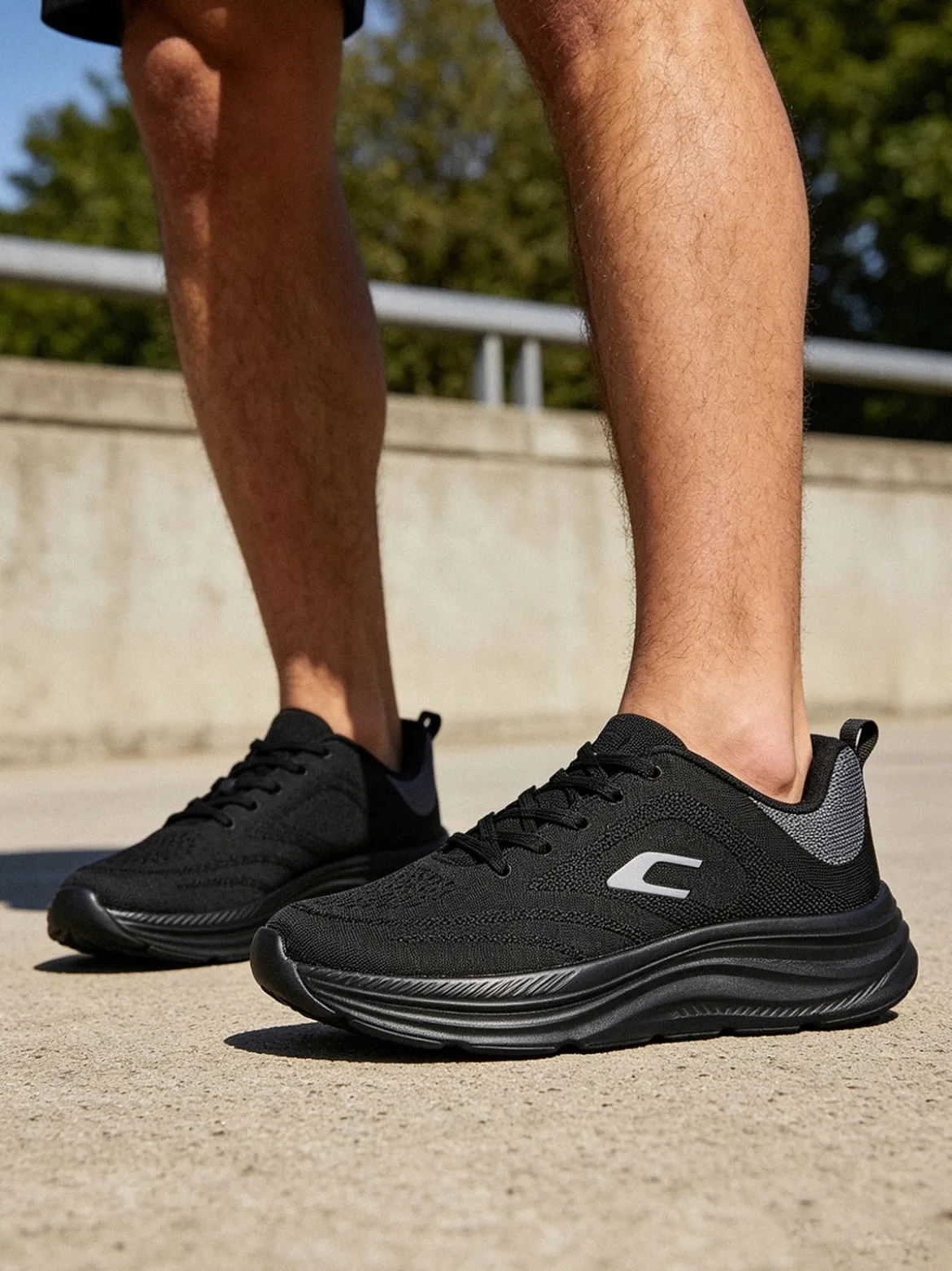 Canguro Sneakers sportive da uomo in tessuto - nero