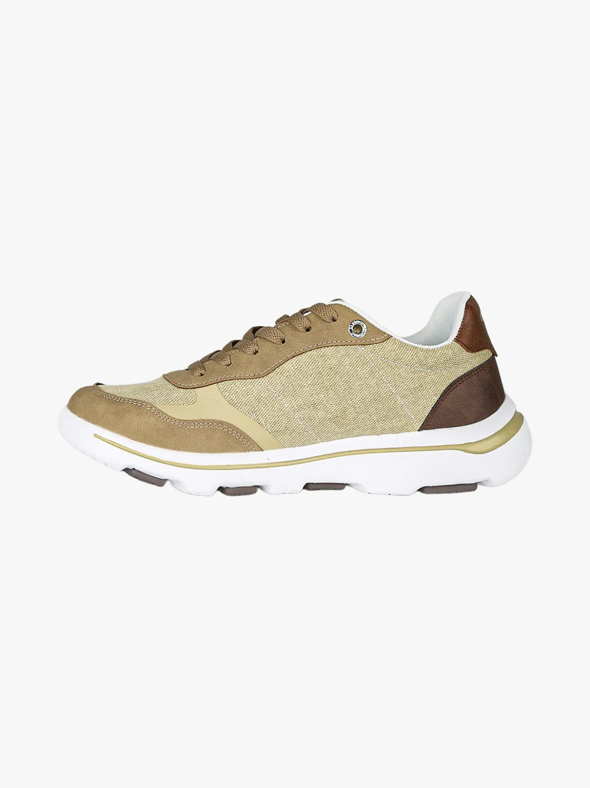 Canguro Sneakers stringate da uomo in tessuto - sabbia